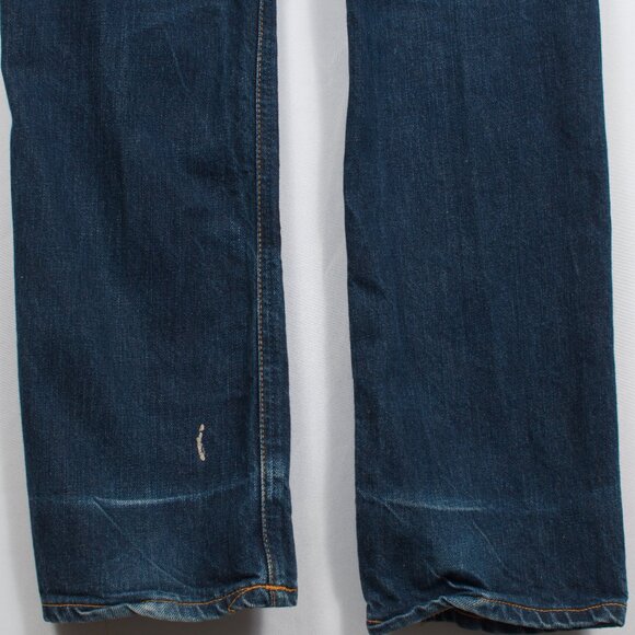 Nudie Men's Grim Tim Jeans 31/32 Blue Dry Ring 100% Cotton - Picture 3 of 10